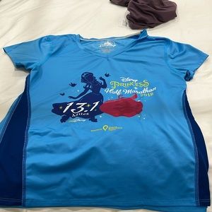 Run Disney Princess half marathon 2018 short sleeve tee shirt.